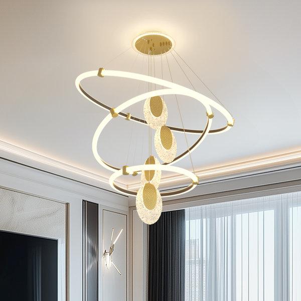 Aahil Light Unique F Statement Chandelier with Acrylic Accents