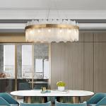 Aarzish Modern Round Clear Glass Chandelier