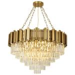 Alexande Dimmable Tiered Chandelier with Crystal Accents