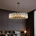 Alfaigh Modern Geometric Crystal Chandelier with Adjustable Chain