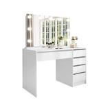 Amarys Matte Dressing Table with Mirror