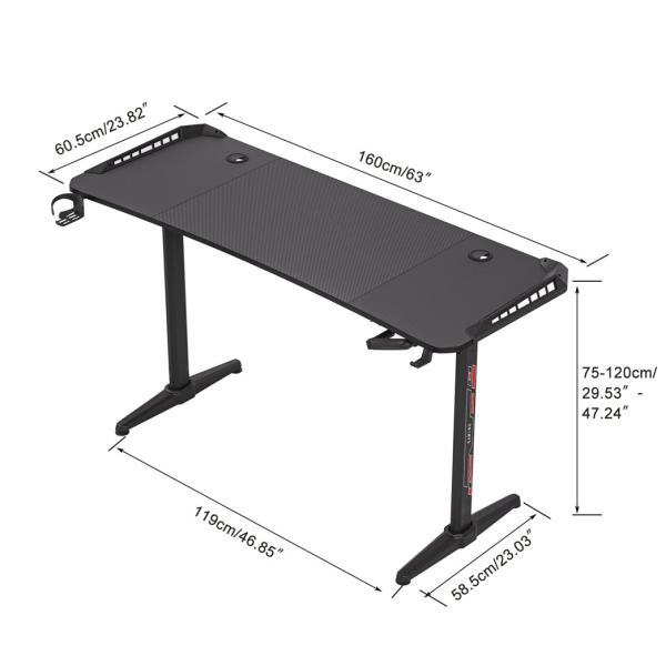 Amiens Adjustable Steel Standing Desk