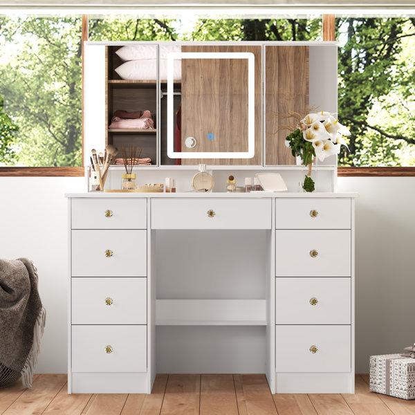 Capricia Dressing Table with Mirror