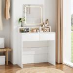 Colors LED Light Mirror Dressing Table