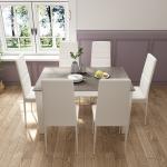 Elfredia 6-Person Wood Dining Set