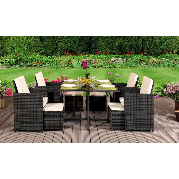 Gefen Seater Dining Set with Cushions