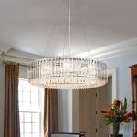 Light Modern Mid-Century Luxury Round Crystal Chandelier
