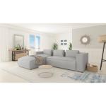 Modern L-Shape Corner Sofa Alster Made of Luxurious Microfibre with Soft Seat