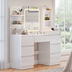 Rosse Dressing Table with Colorful Light Mirror