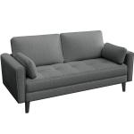 Seater Fabric Sofa Couch with Side Storage Pockets