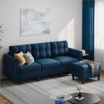 Sectional Sofa with Ottoman and Chaise Lounge