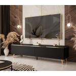Tino II Black TV Stand with Legs