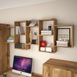 Wallaston Piece Cube Shelf with Hooks