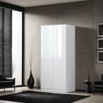 Warren Double Wardrobe with Soft Close Hinged Doors and Modern No Handle Push-to-Open Design