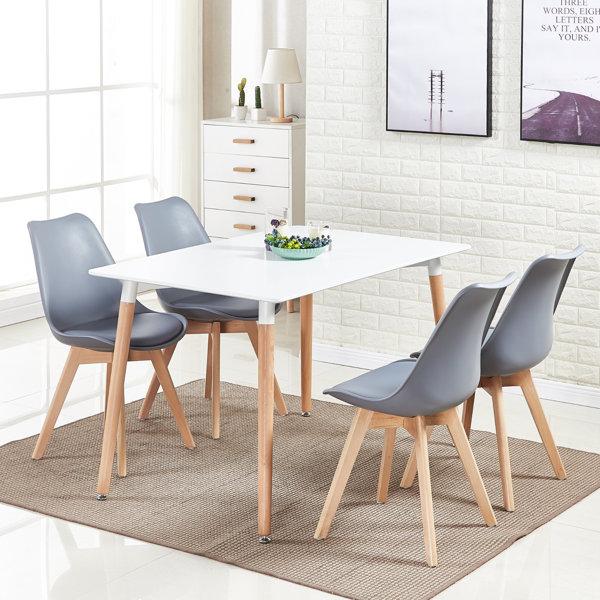 Zane 4-Person Modern Dining Table Set